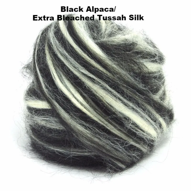 Paradise Fibers Alpaca/Tussah Silk Tops