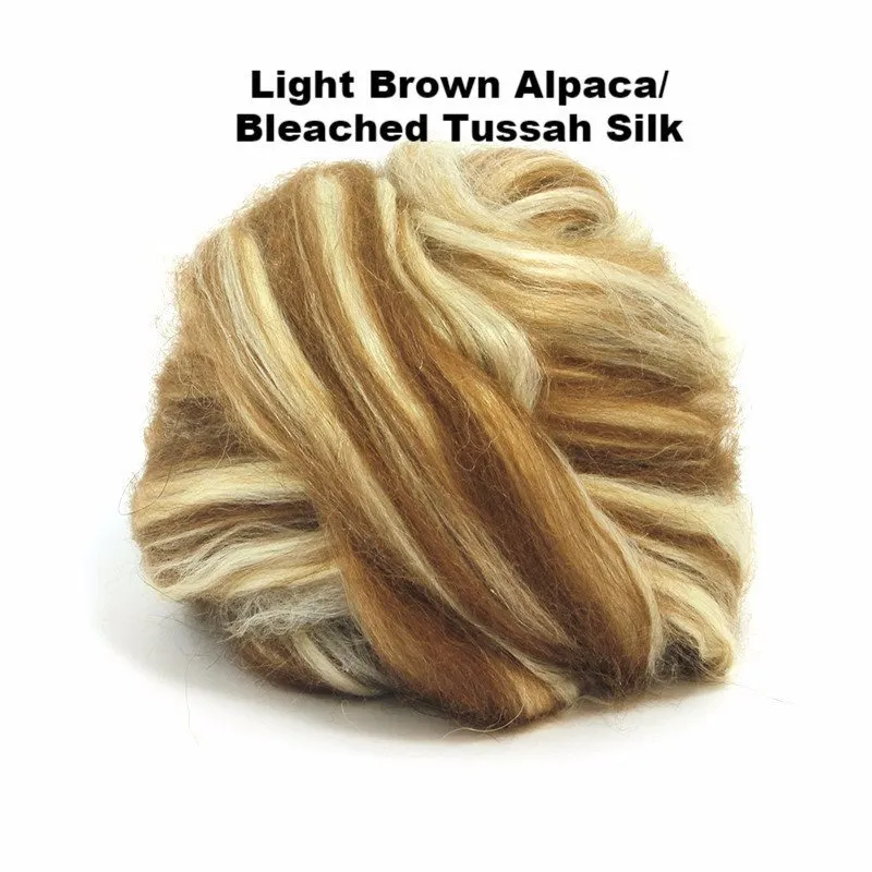 Paradise Fibers Alpaca/Tussah Silk Tops
