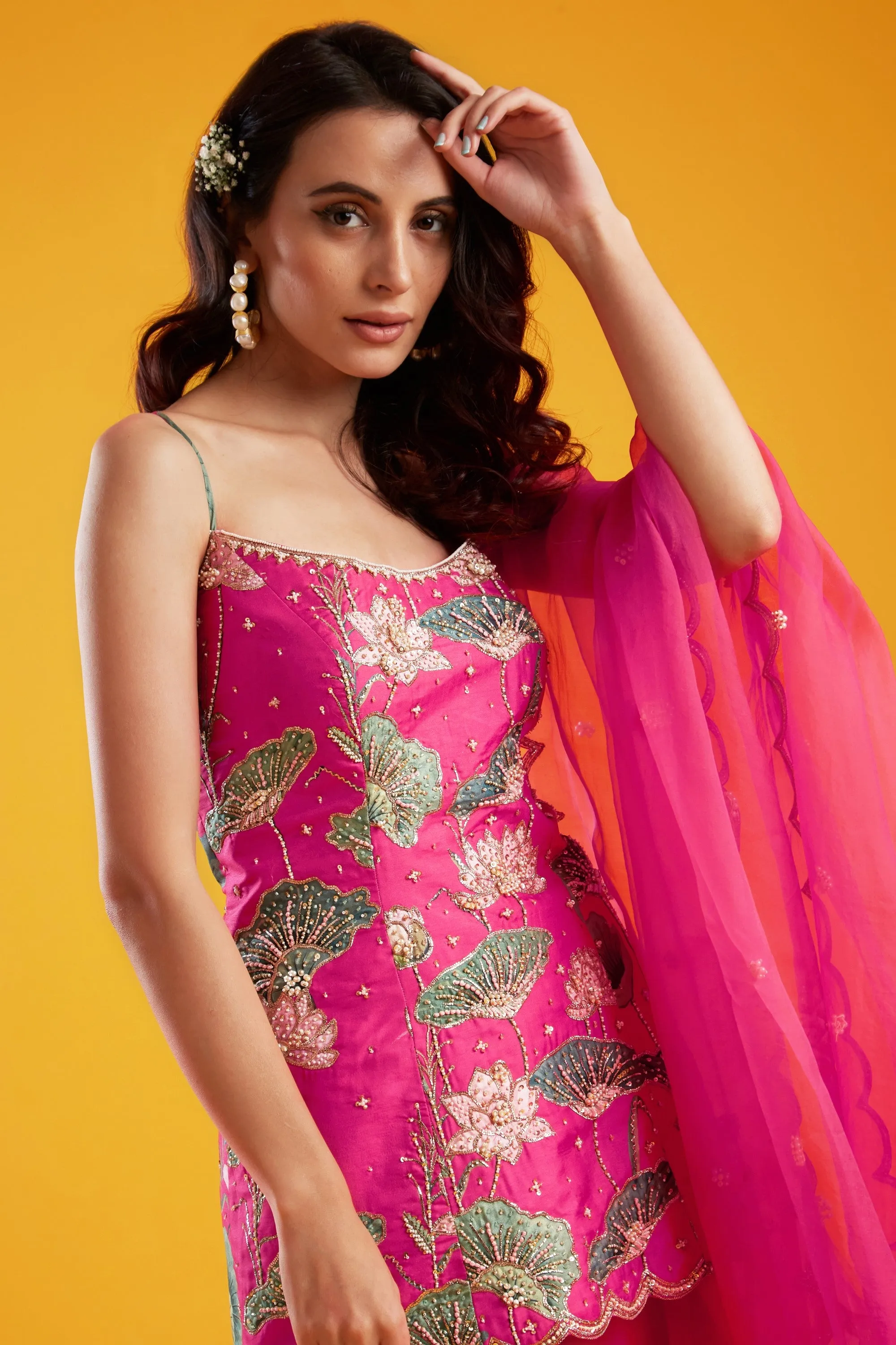 Pink Tunic Palazzo Set
