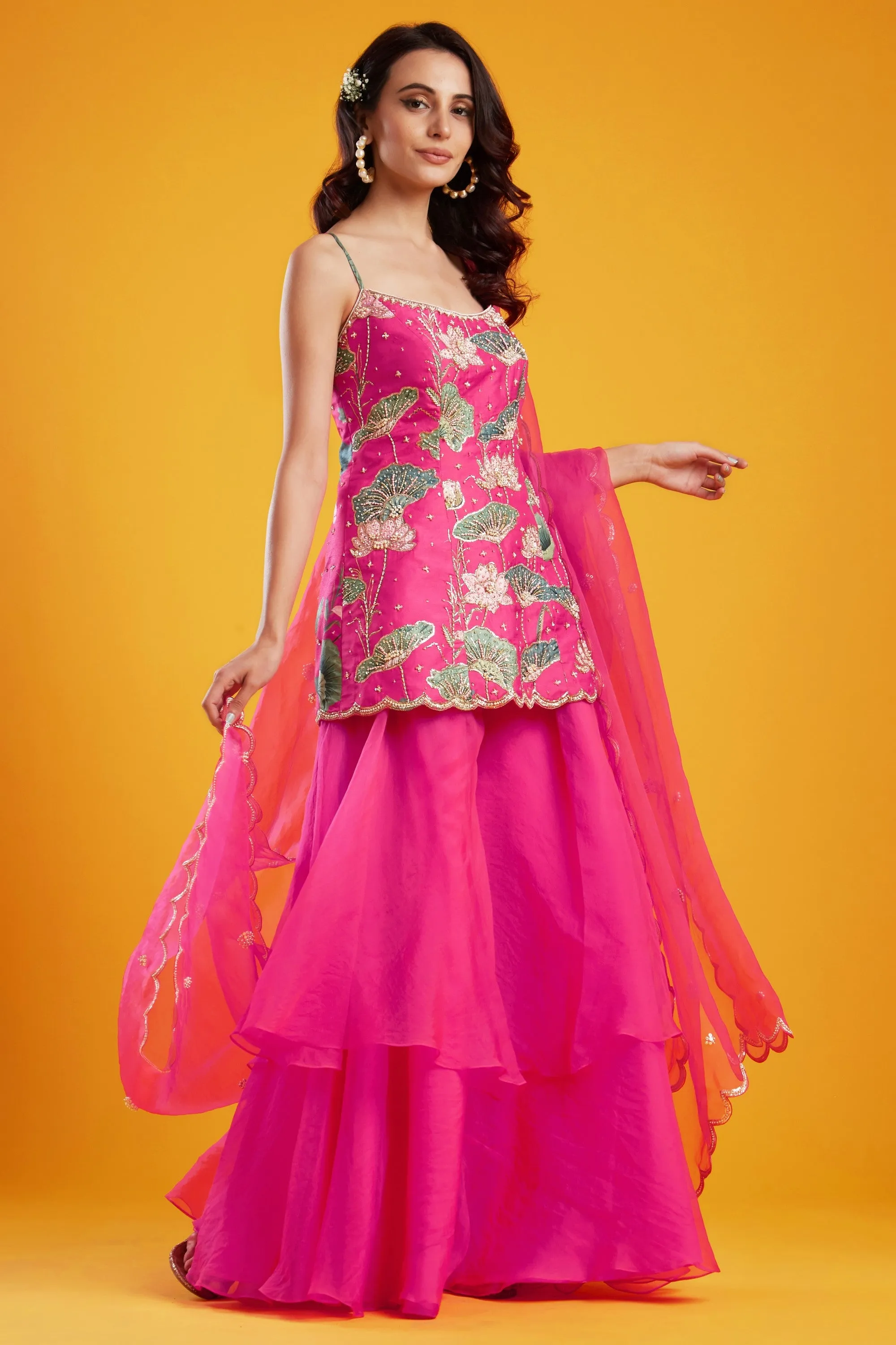 Pink Tunic Palazzo Set