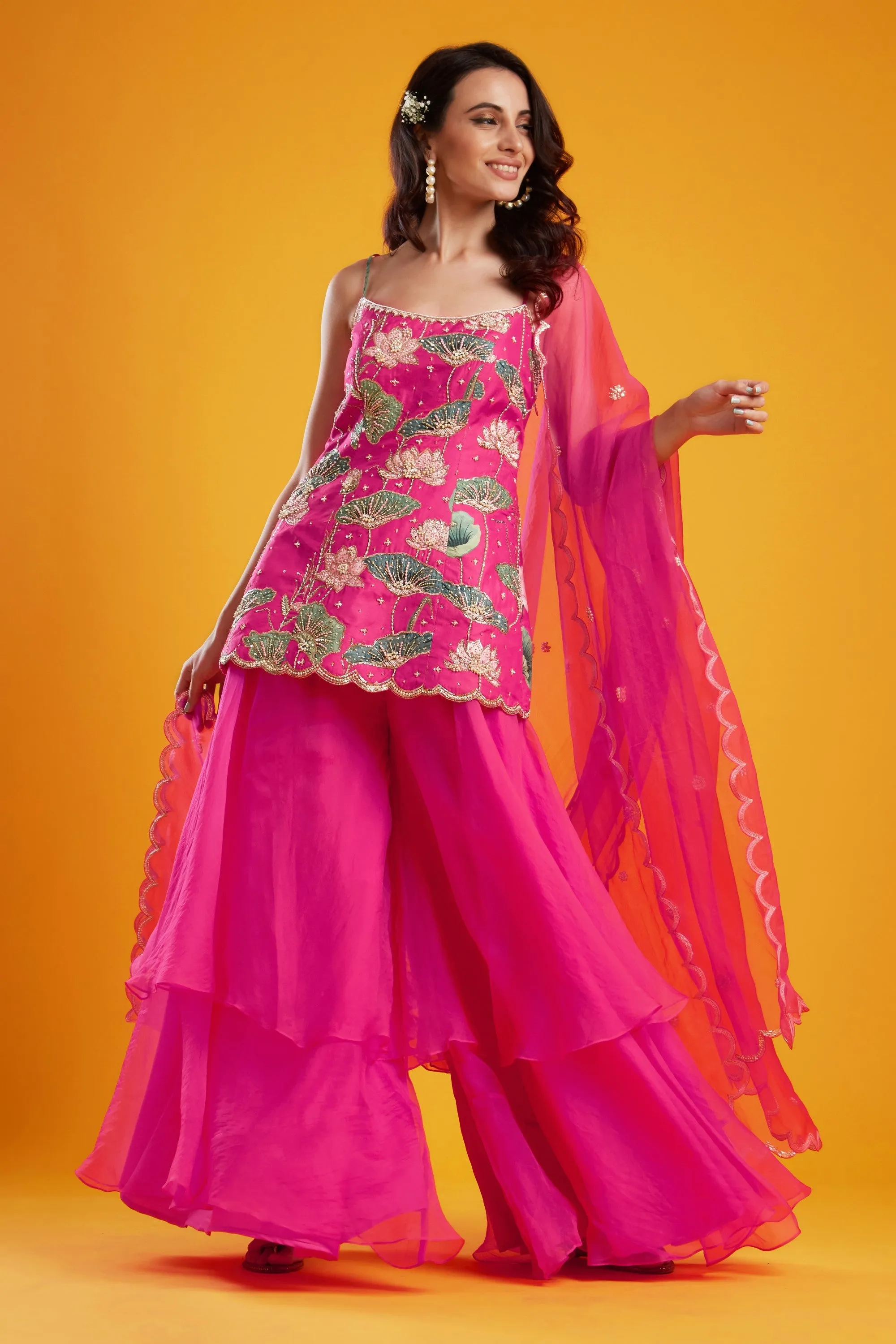 Pink Tunic Palazzo Set