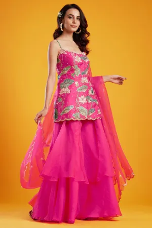 Pink Tunic Palazzo Set