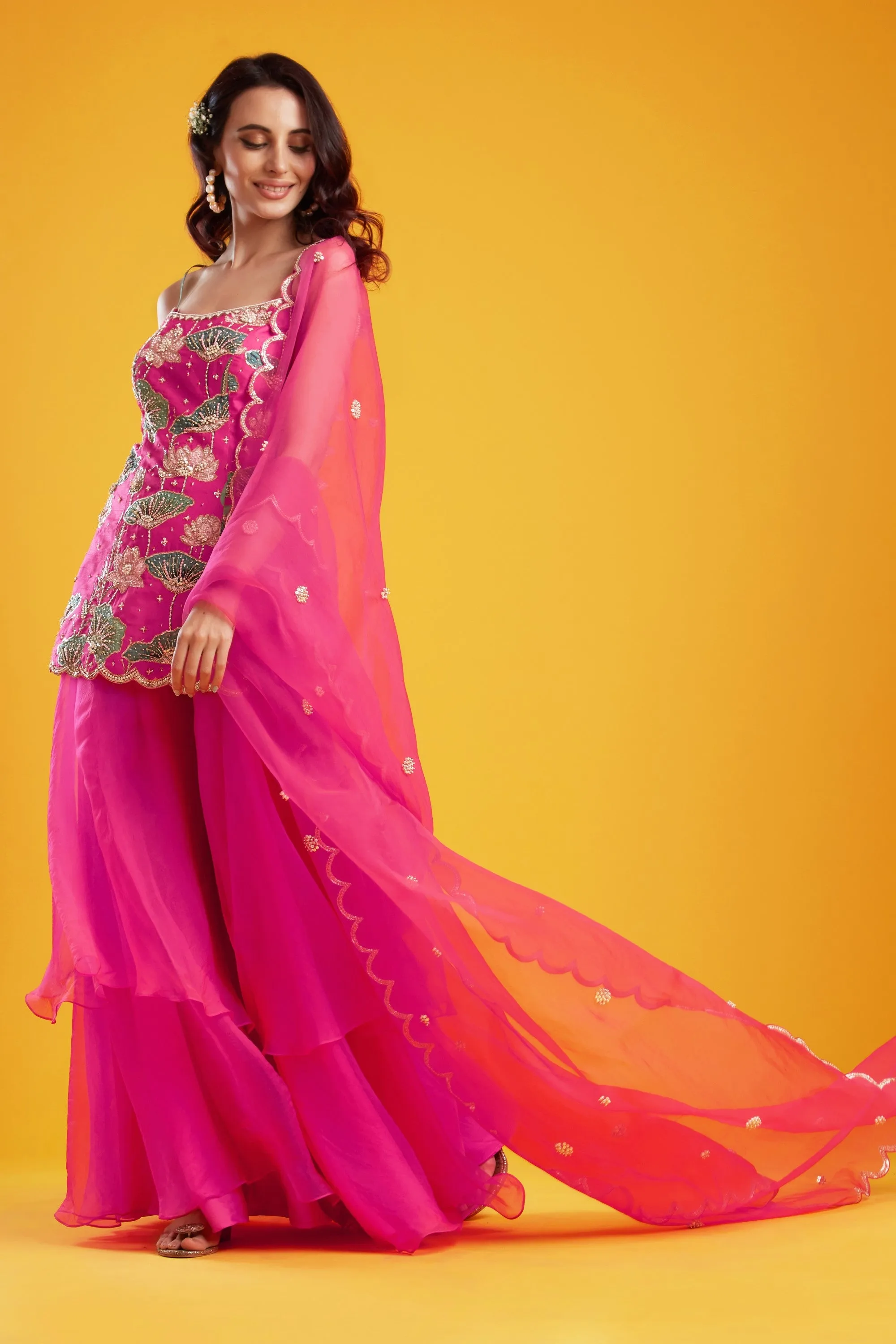 Pink Tunic Palazzo Set
