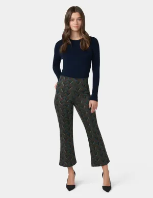 Pontease Geo Cropped Flare Legging