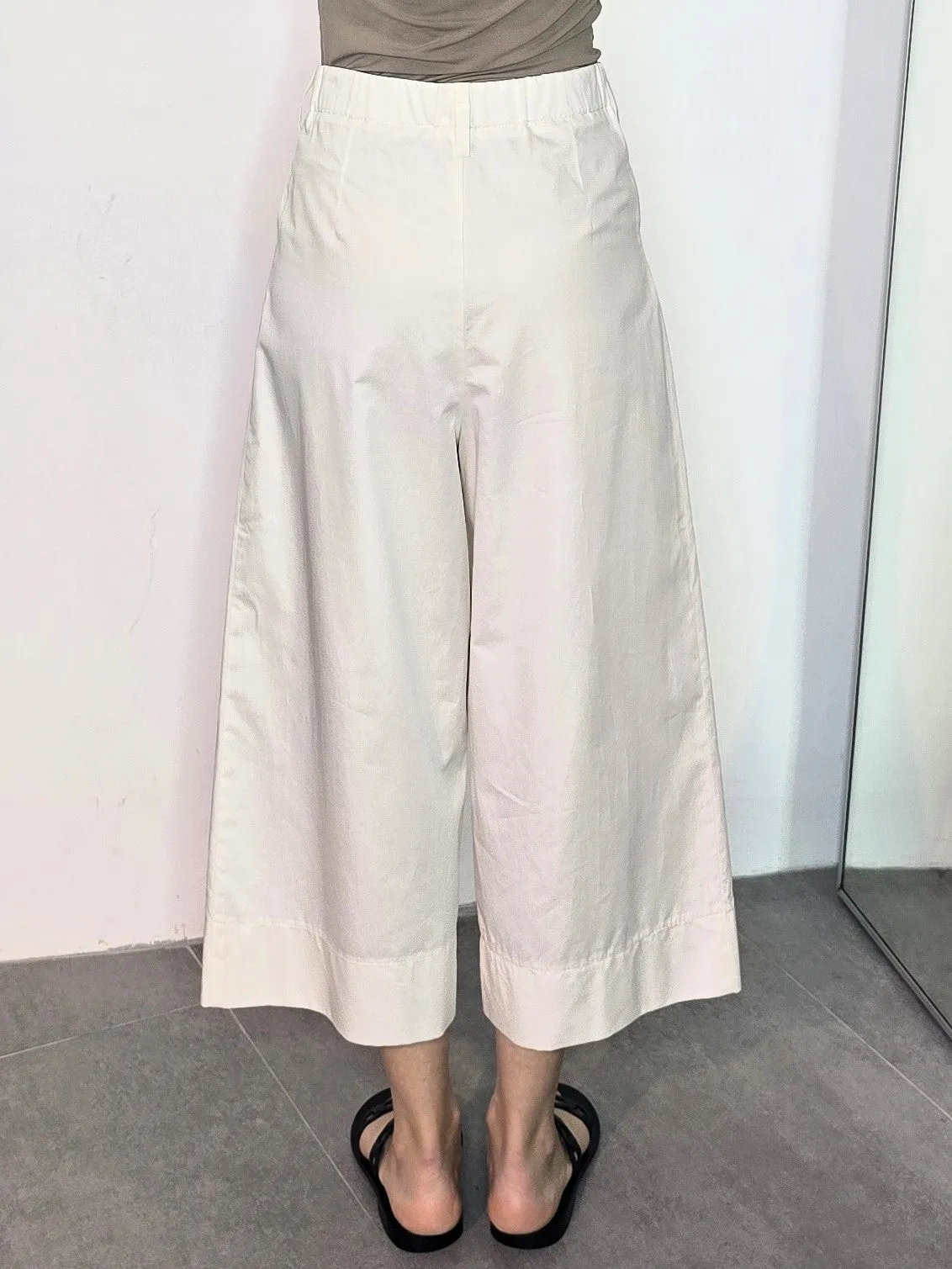 Poplin Cropped Pants