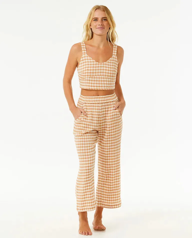 Premium Surf Check Pant - Brown