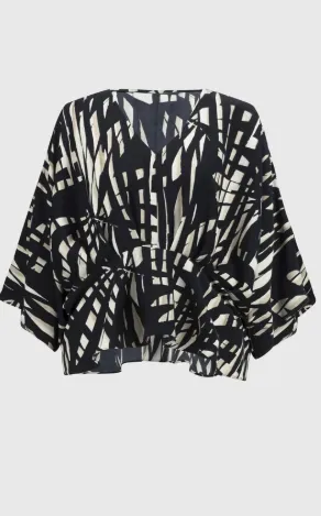 Print Peplum Style top- Joseph Ribkoff
