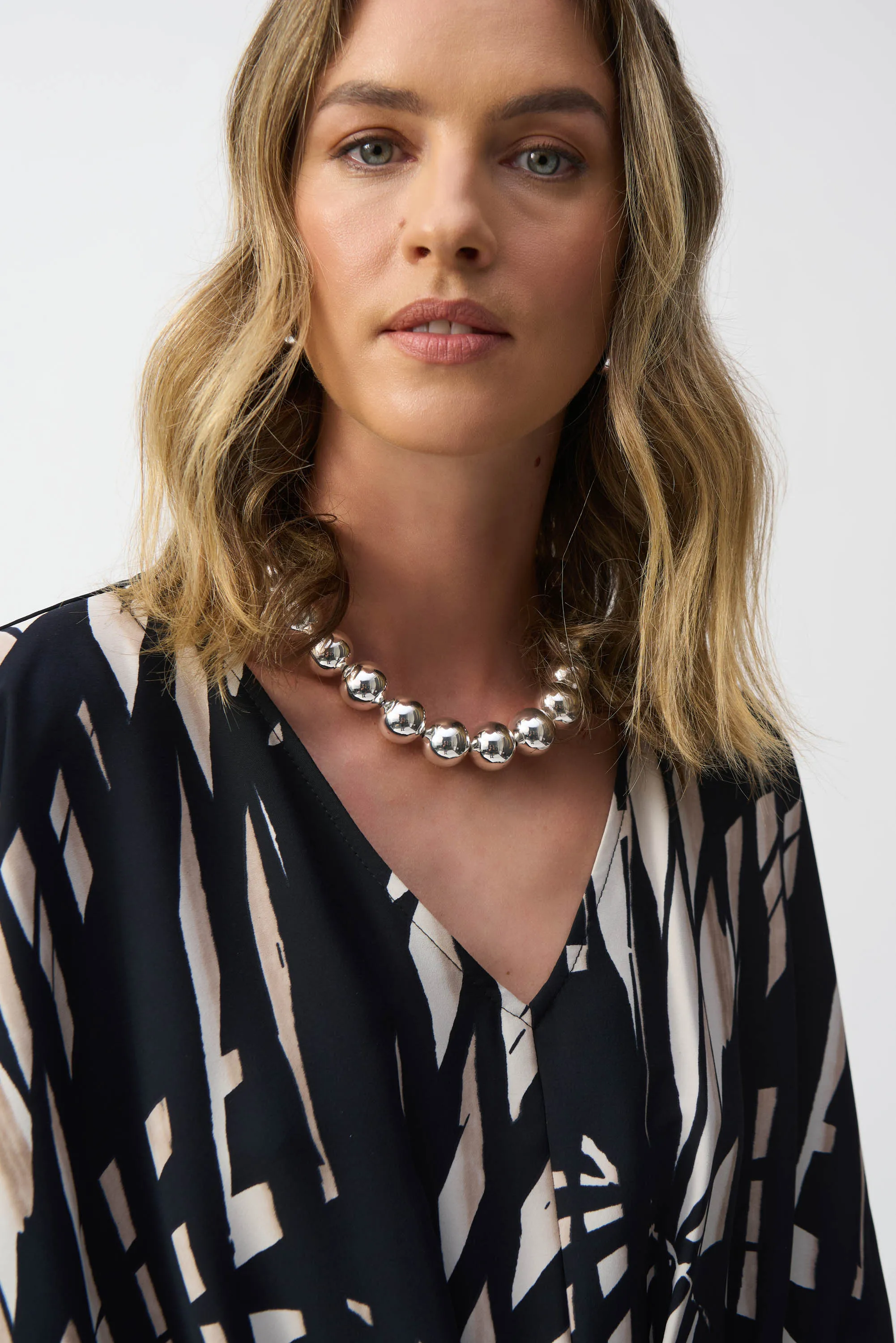 Print Peplum Style top- Joseph Ribkoff