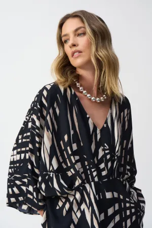 Print Peplum Style top- Joseph Ribkoff