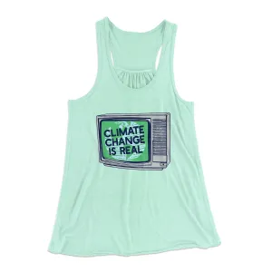 PSA: Climate Change is Real Women's Flowey Tank Top