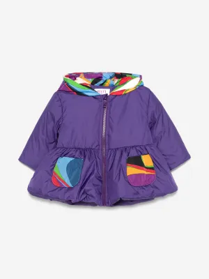 PUCCI Baby Girls Puffer Jacket in Purple