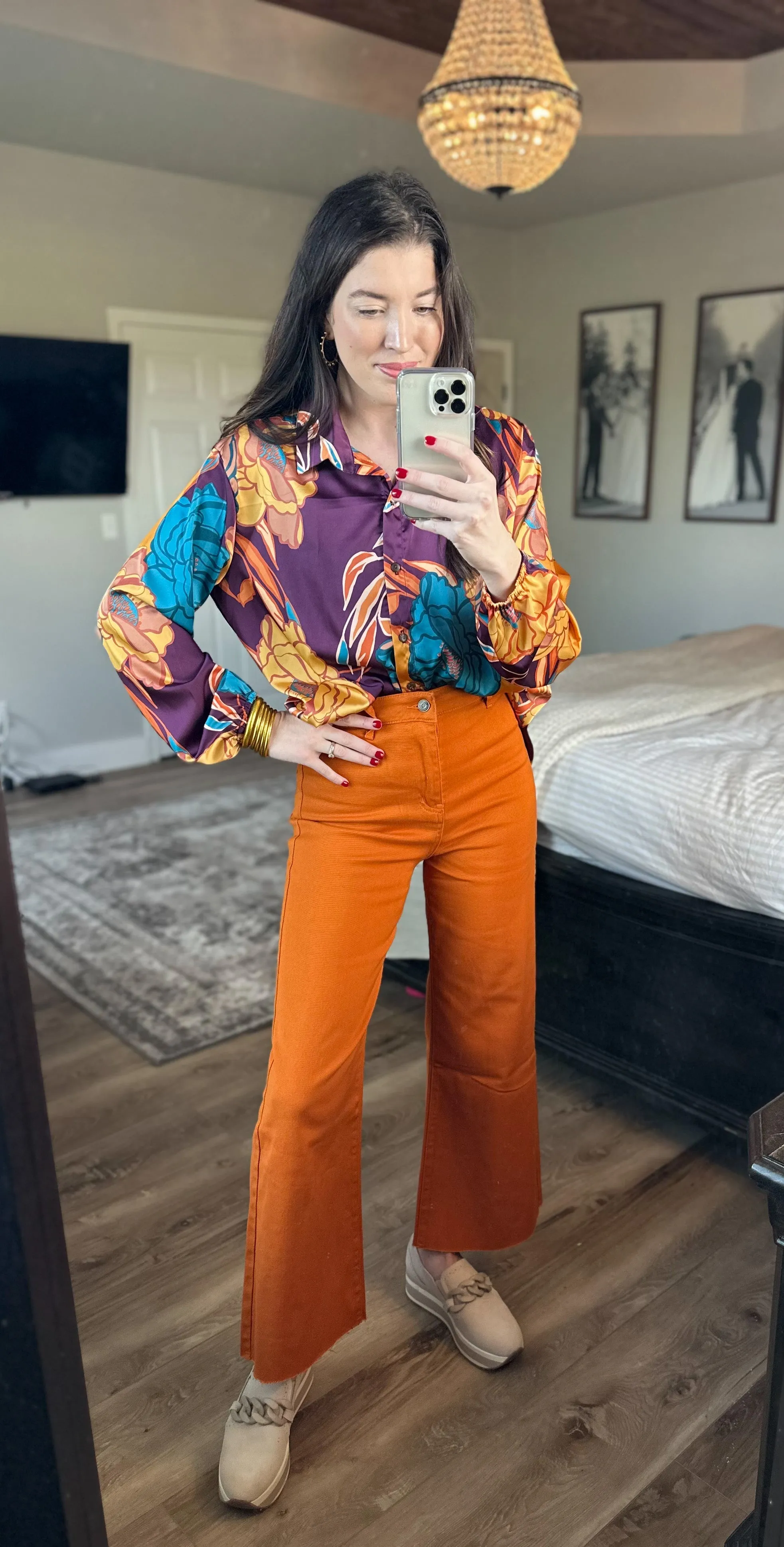 Pumpkin Cropped Pants
