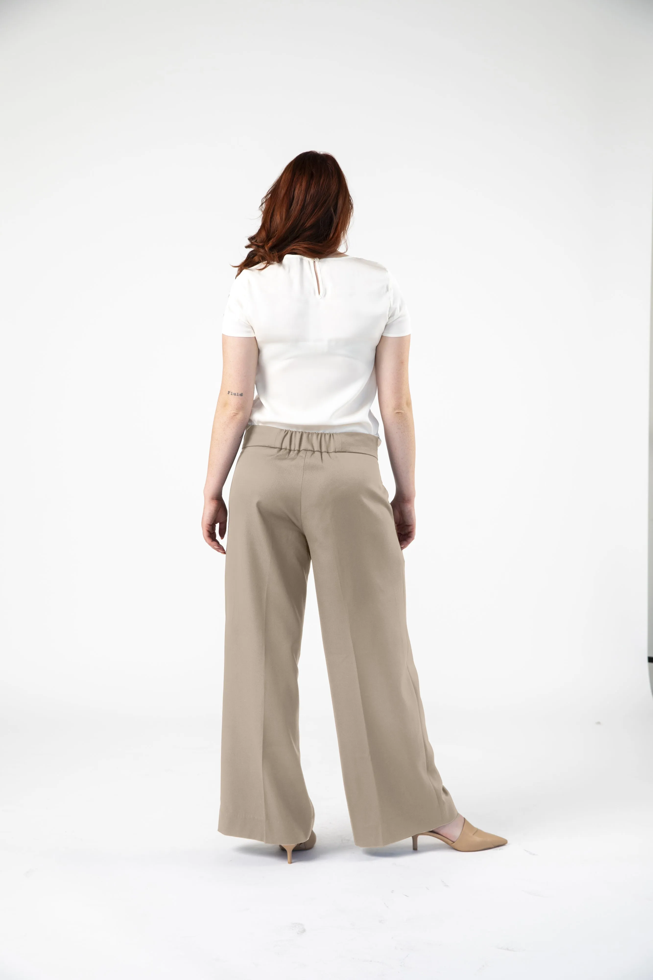 Purpose Wide Leg Flared Pants