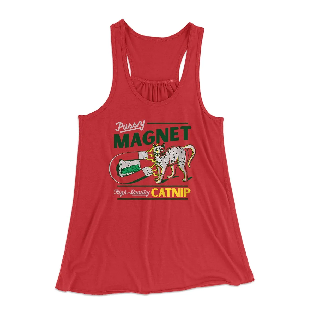 Pussy Magnet Funny Women's Flowey Tank Top
