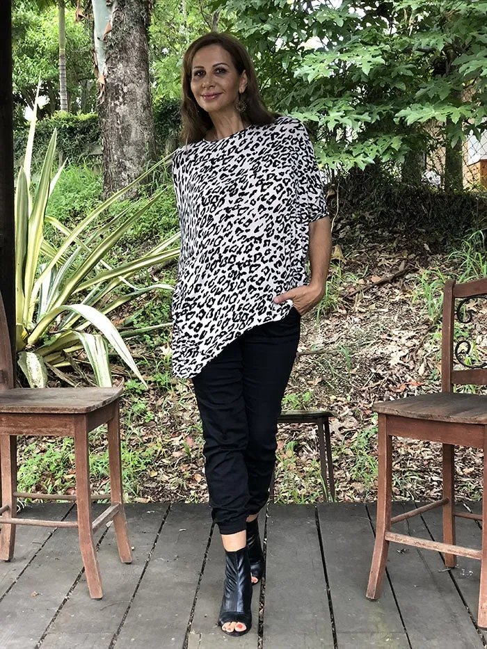 Raja Top - Blush Leopard