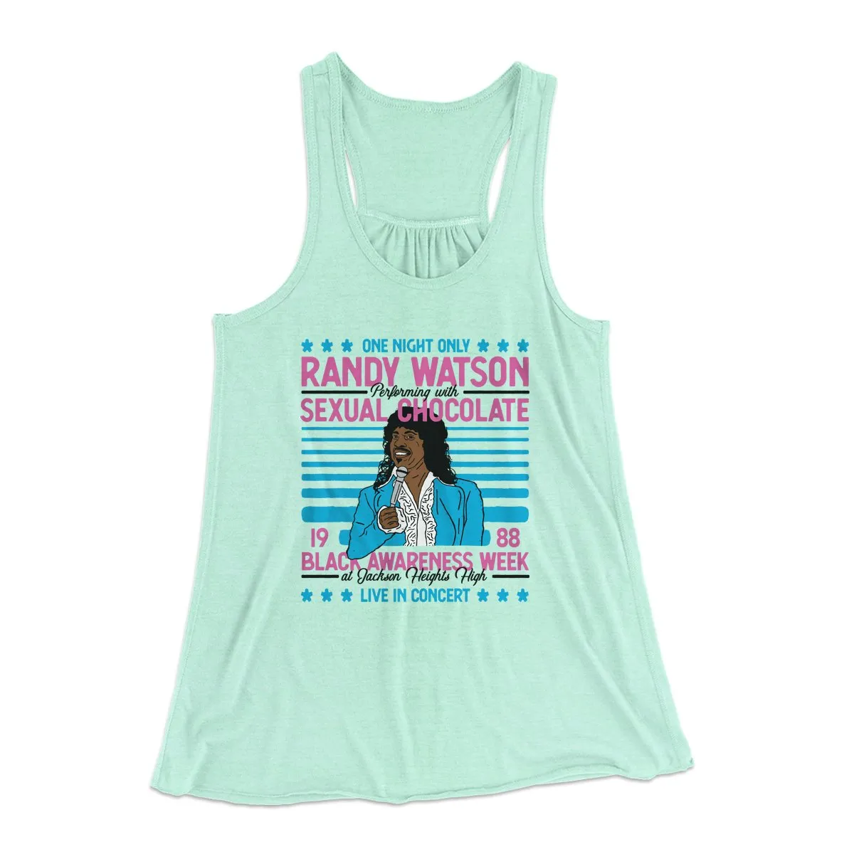 Randy Watson Sexual Chocolate Women's Flowey Tank Top