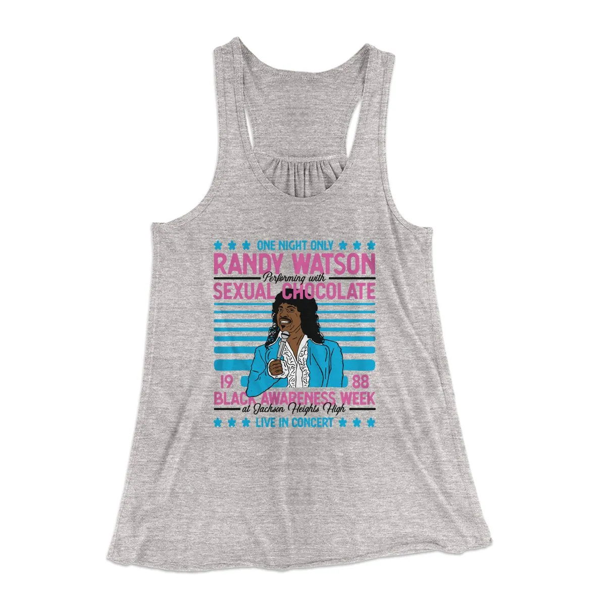 Randy Watson Sexual Chocolate Women's Flowey Tank Top