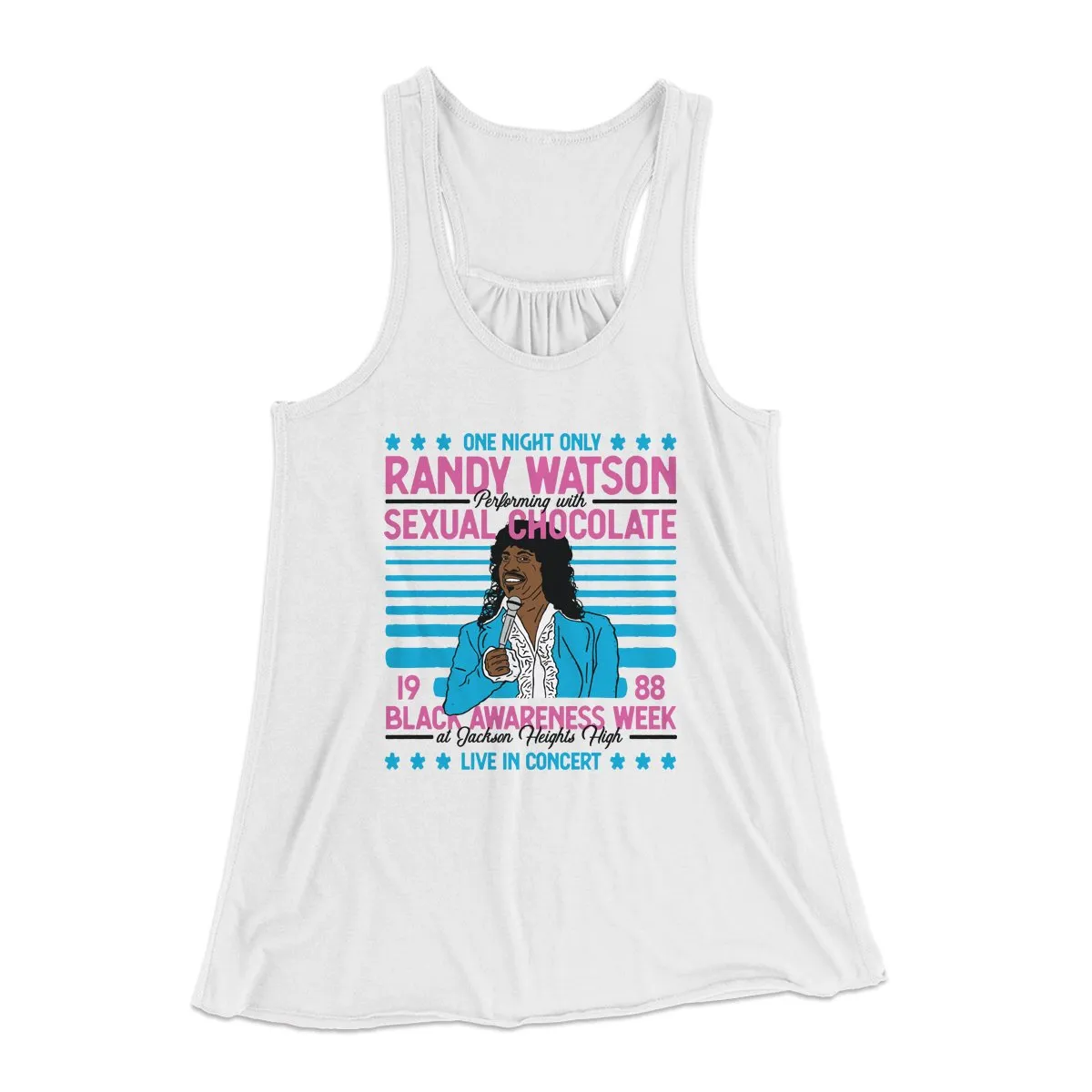 Randy Watson Sexual Chocolate Women's Flowey Tank Top