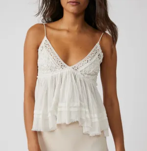 Raw Edge Babydoll Cami Top