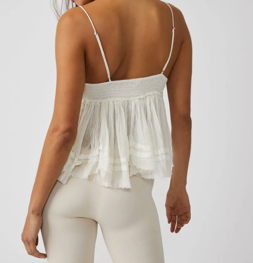 Raw Edge Babydoll Cami Top