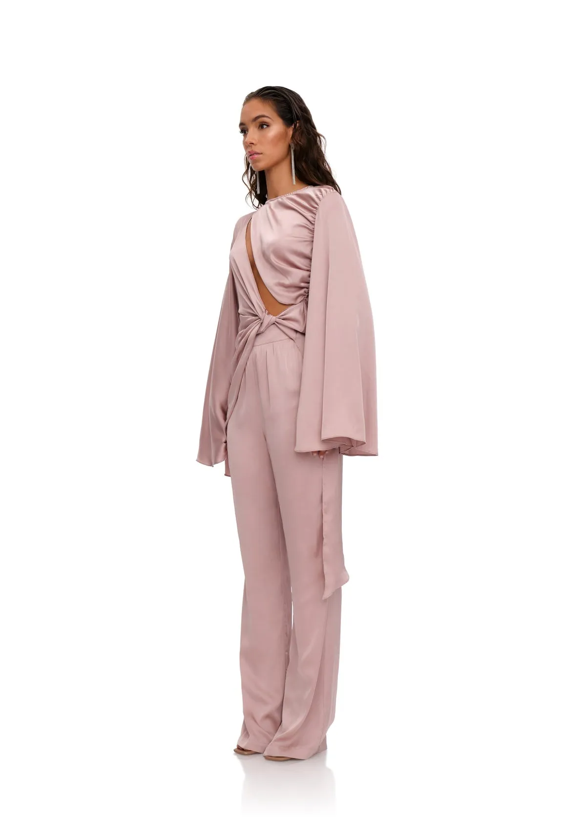 Reba Statement Sleeve Top | Purple Pearl