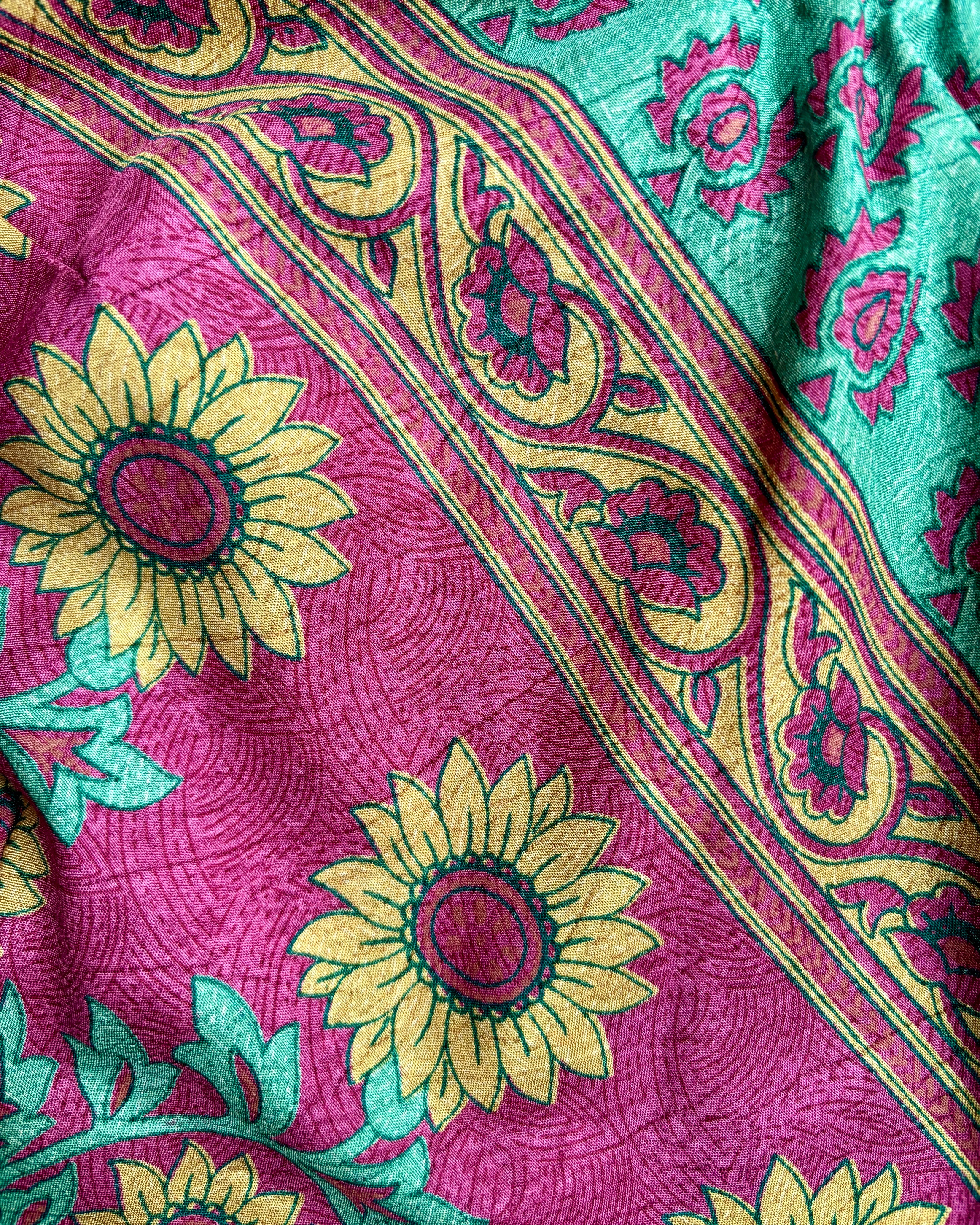 Recycled Sari Halter Crop Top
