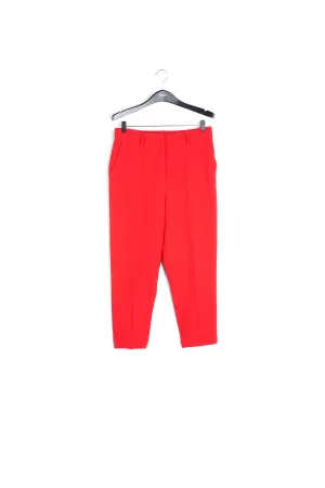 Red tapered pants