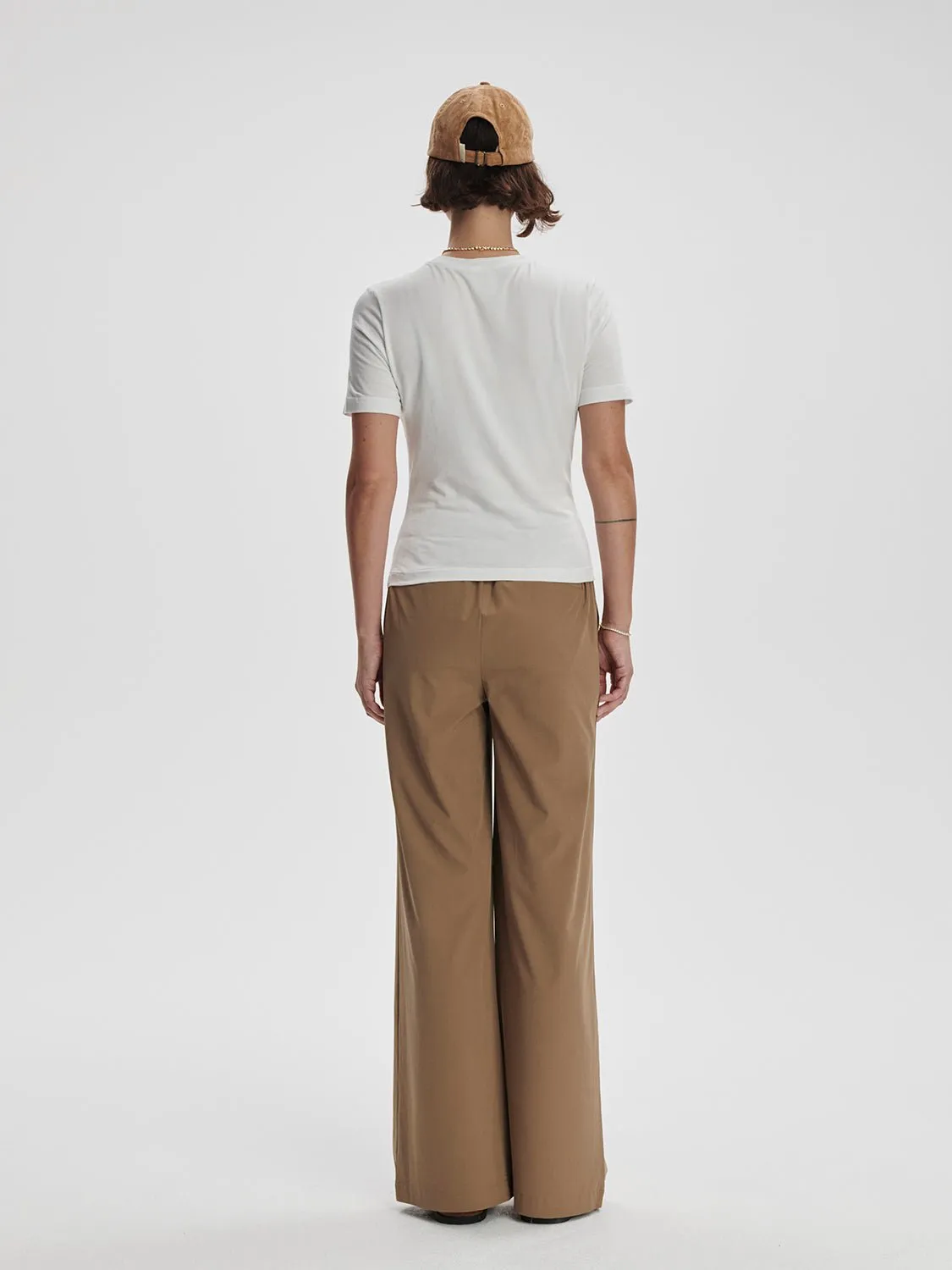 Regina Fitted Tee in White