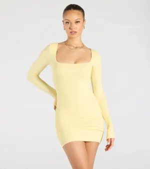 Remarkable Allure Long Sleeve Mini Dress