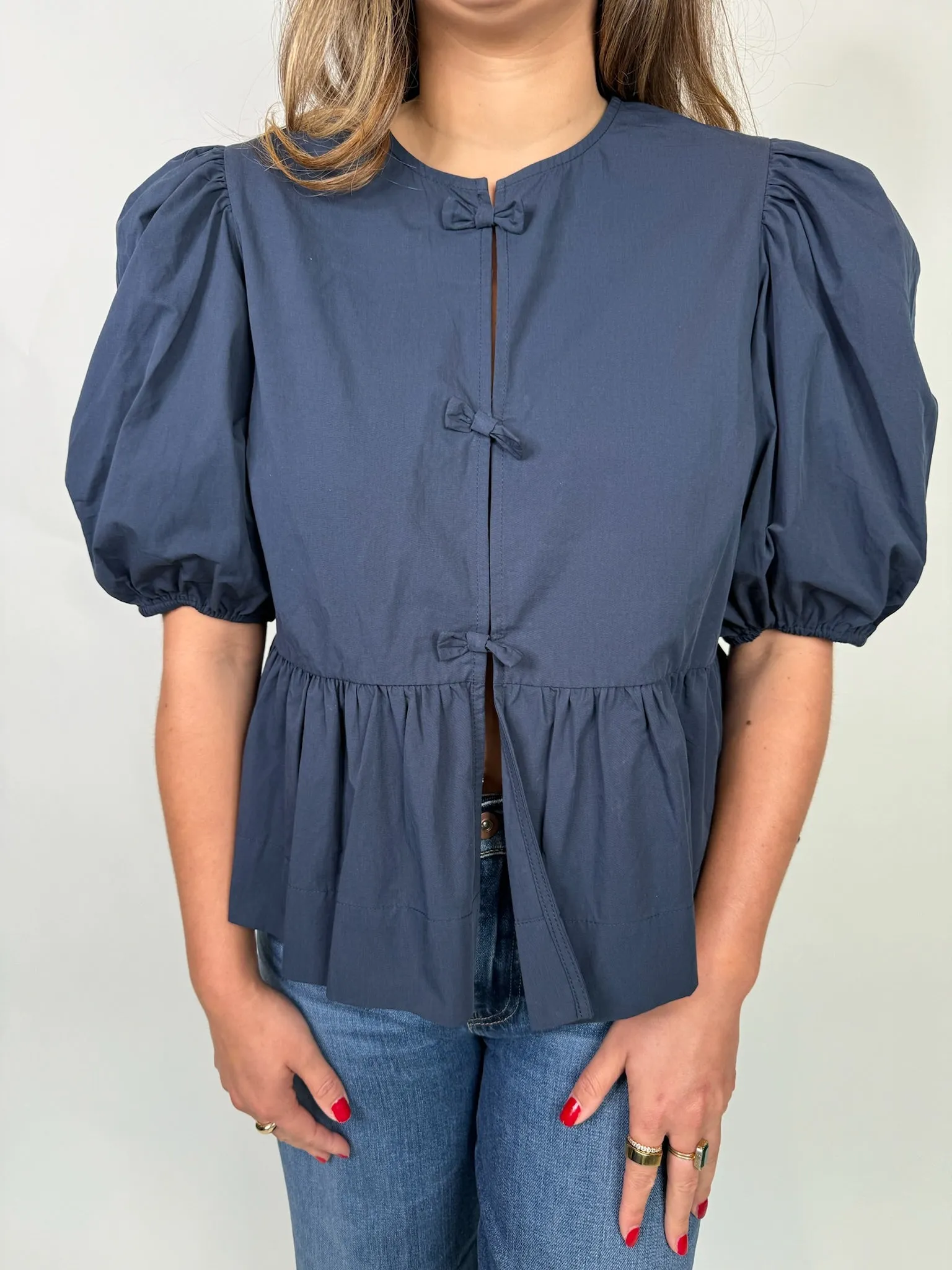 Reset Polly Top Navy