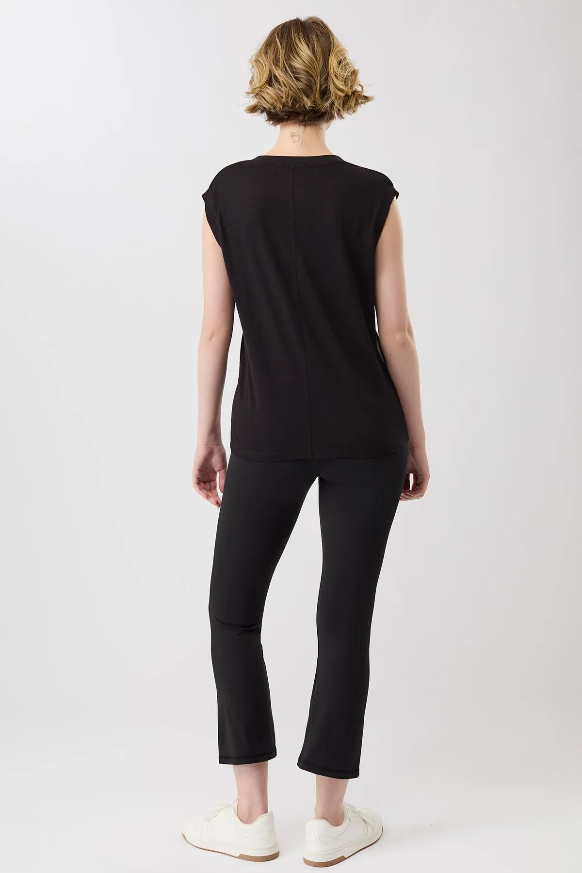 Retro Cropped Pants Black