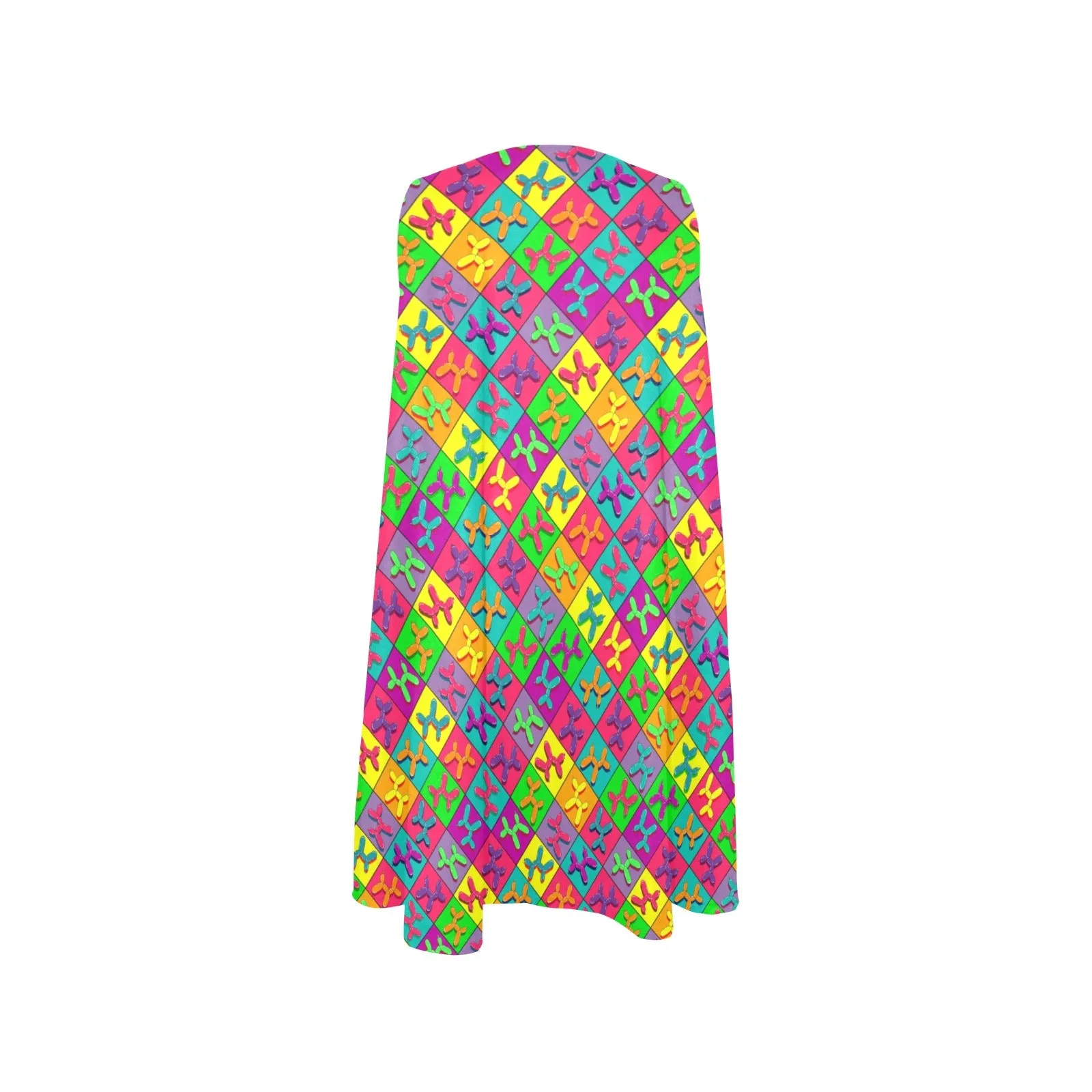 Retro Dog - Flared Shift Dress with Pockets (XS - 3XL)