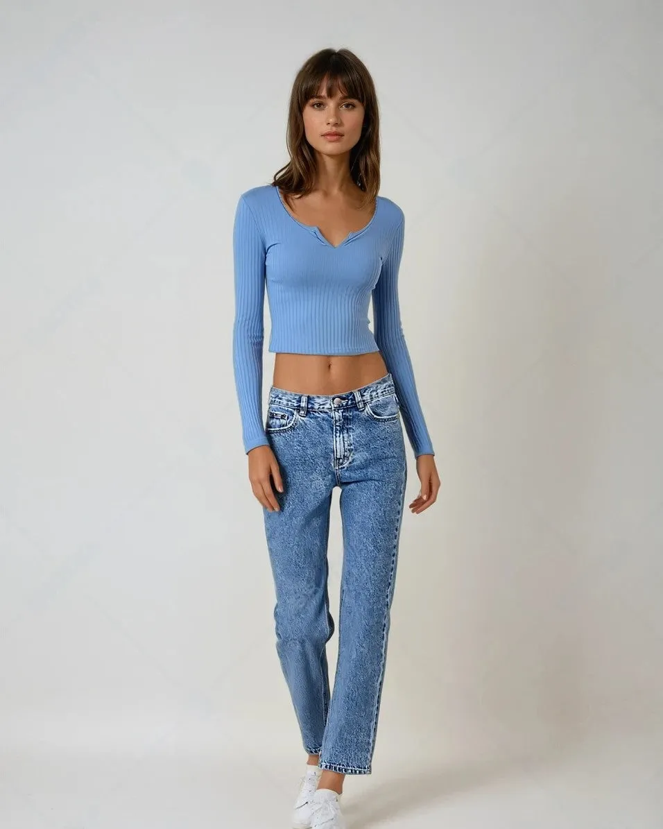 Rib Fitted Top