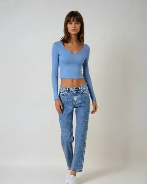 Rib Fitted Top