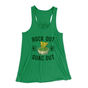 Rock Out With My Guac Out Women's Flowey Tank Top