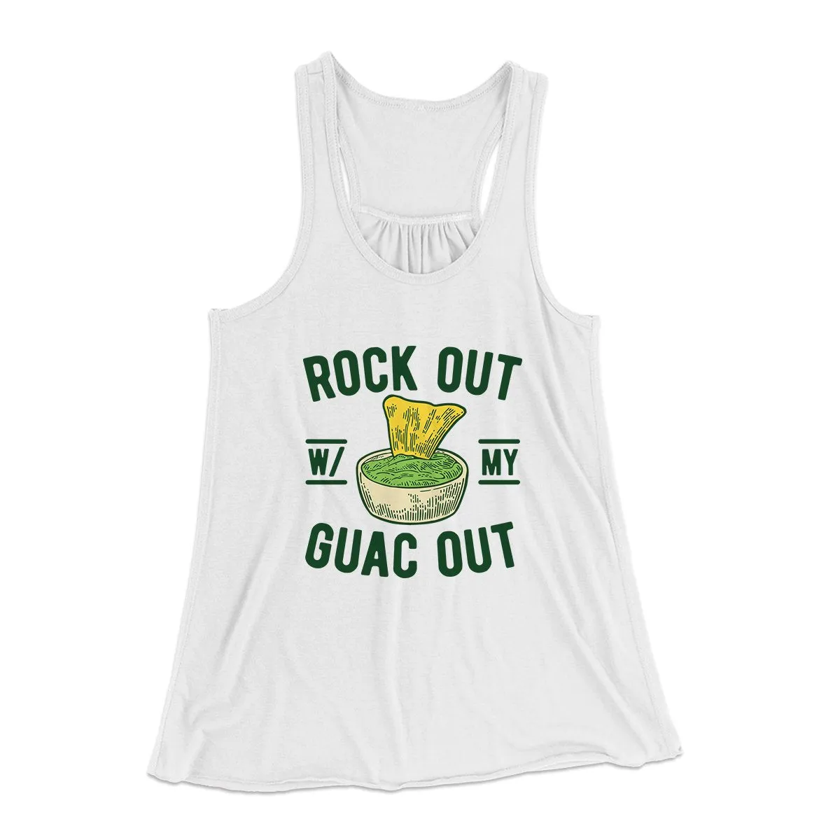 Rock Out With My Guac Out Women's Flowey Tank Top