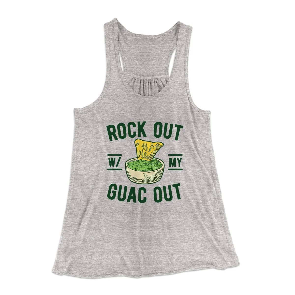 Rock Out With My Guac Out Women's Flowey Tank Top