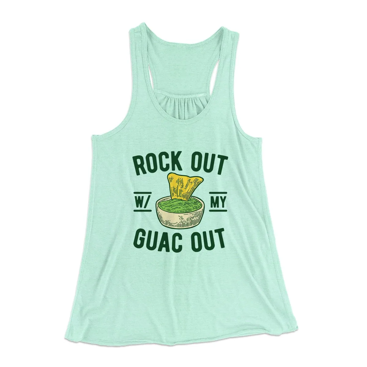 Rock Out With My Guac Out Women's Flowey Tank Top
