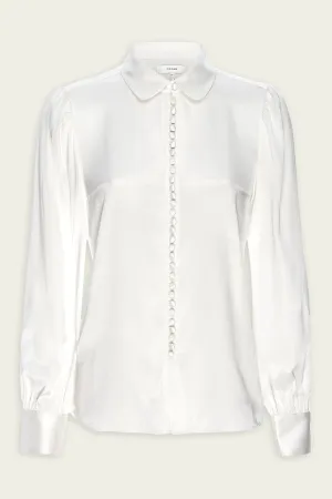 Round Collar Shirt in Cream
