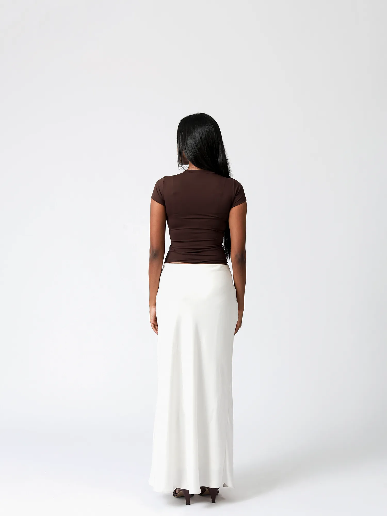 Rue High Neck Fitted Top