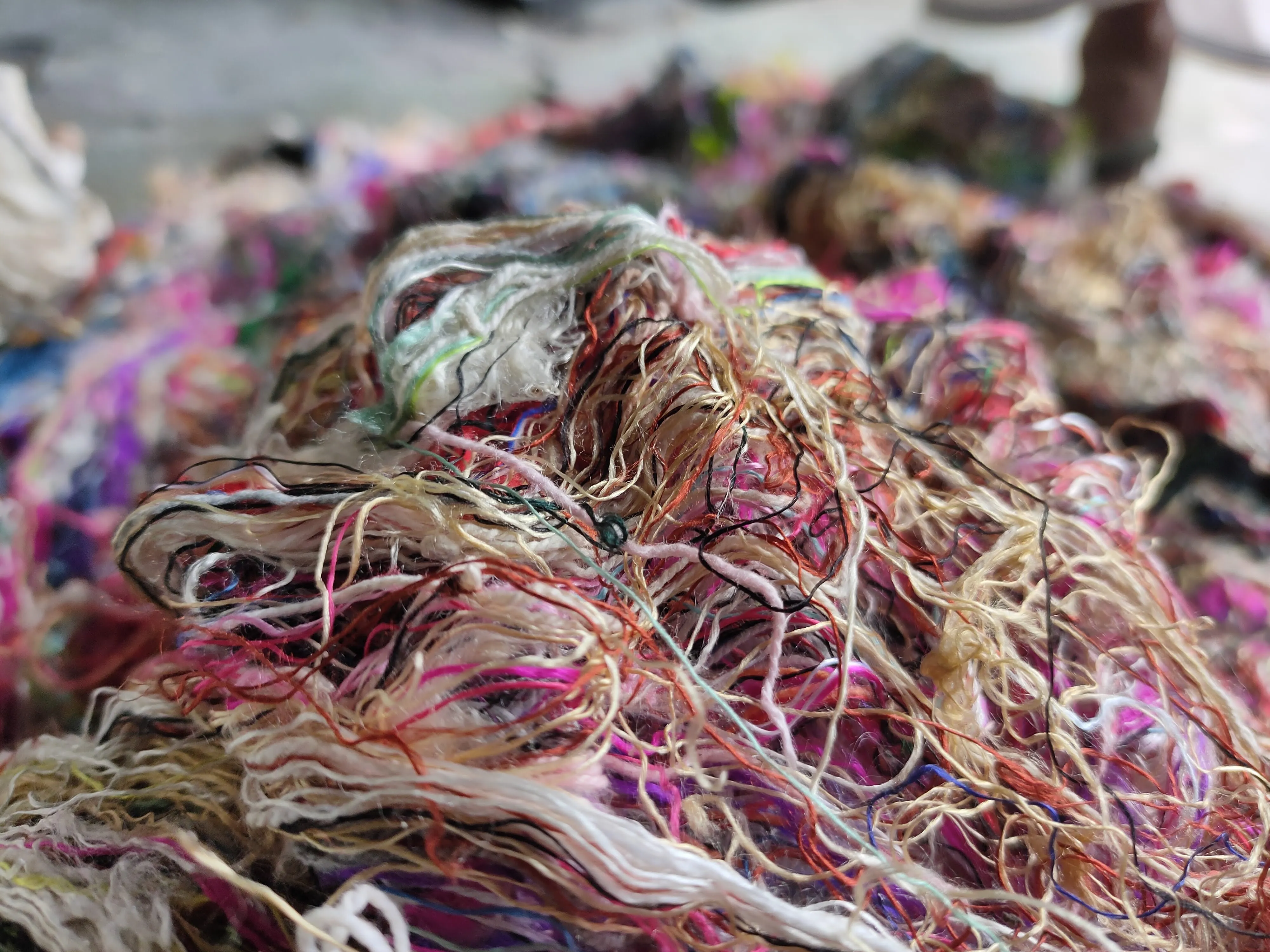 Sari Silk Waste Batts - Multicolor