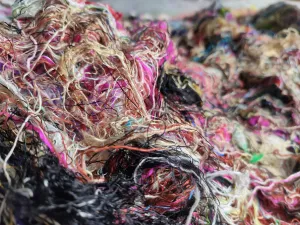Sari Silk Waste Batts - Multicolor