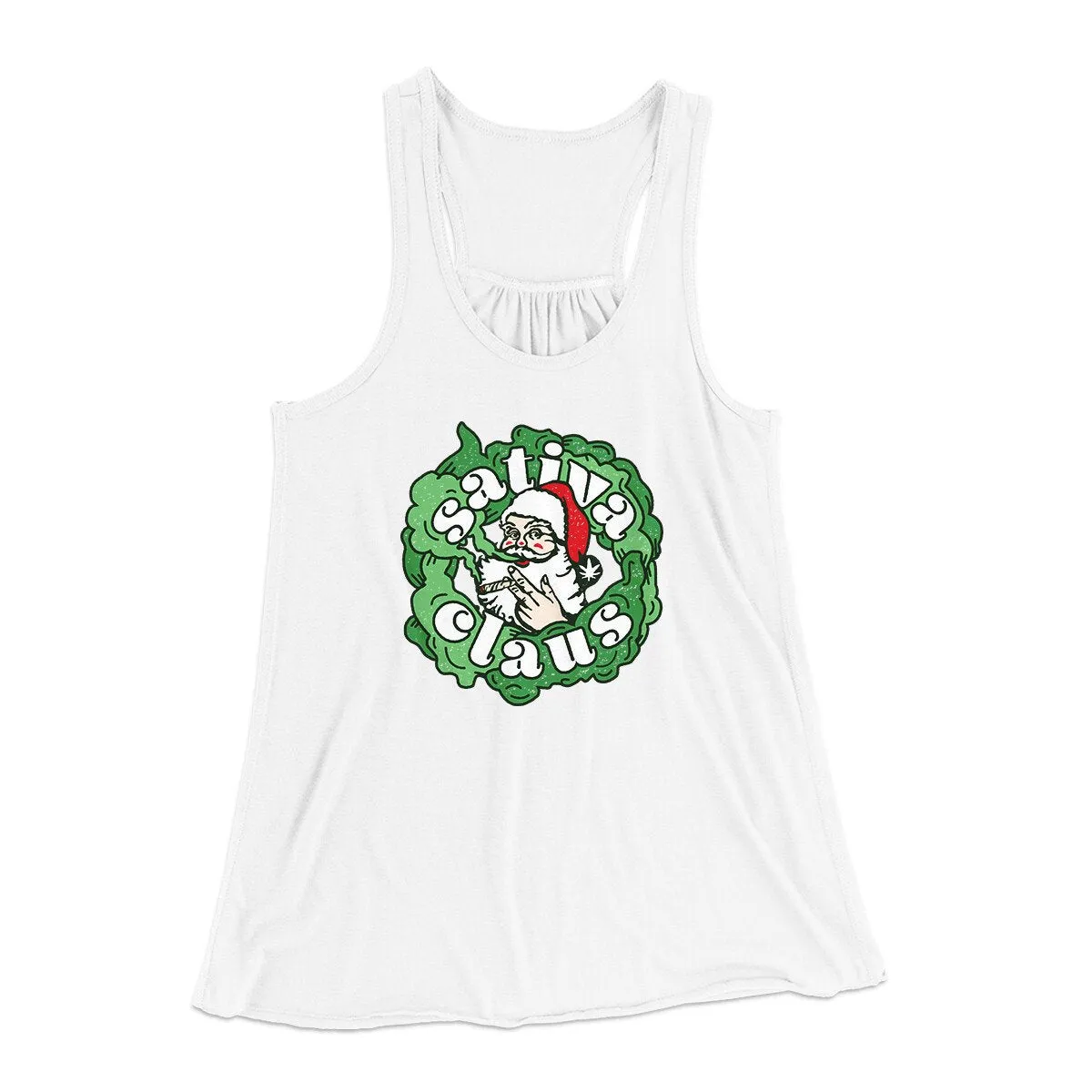 Sativa Claus Women's Flowey Racerback Tank Top