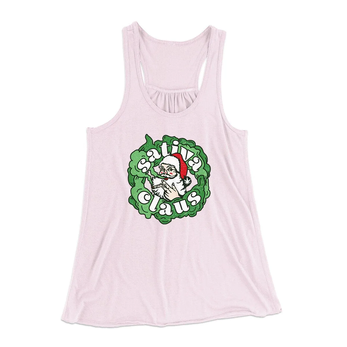 Sativa Claus Women's Flowey Racerback Tank Top