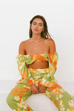 Savannah Top - Floral Sunset