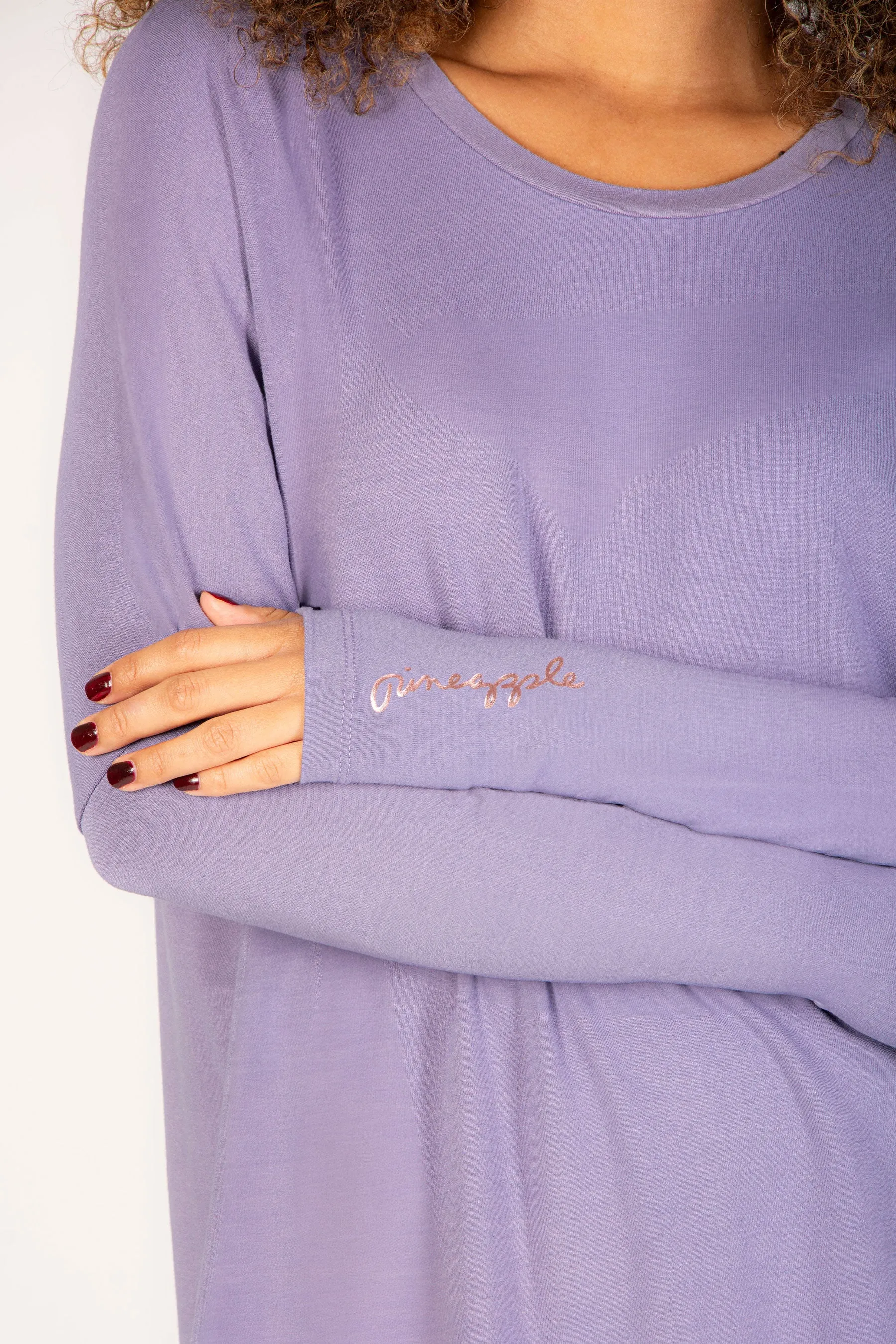 Script Long Sleeve Top