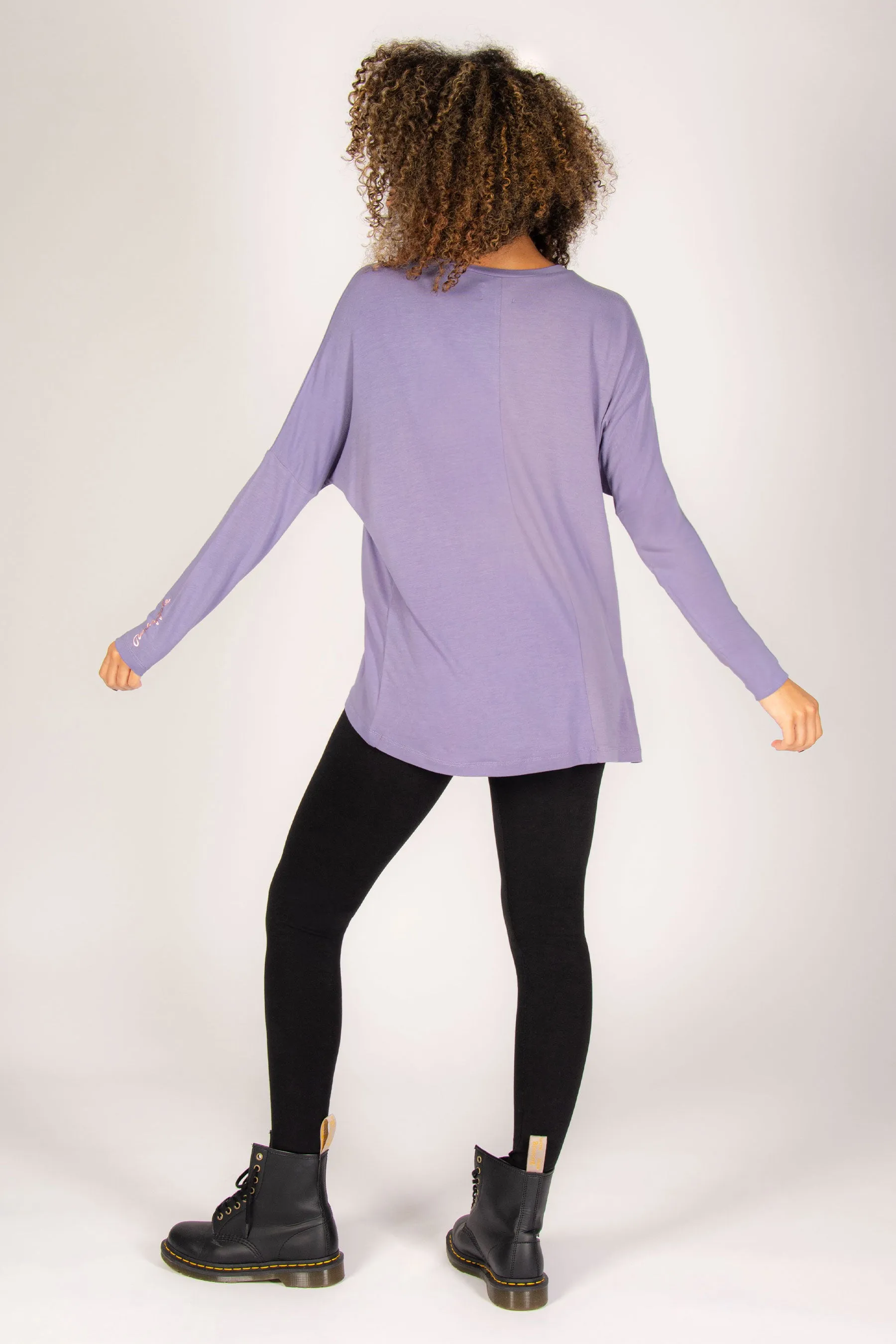Script Long Sleeve Top