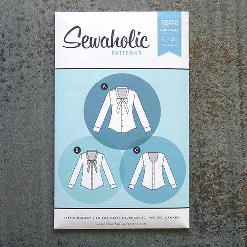 Sewaholic Patterns : Oakridge Blouse