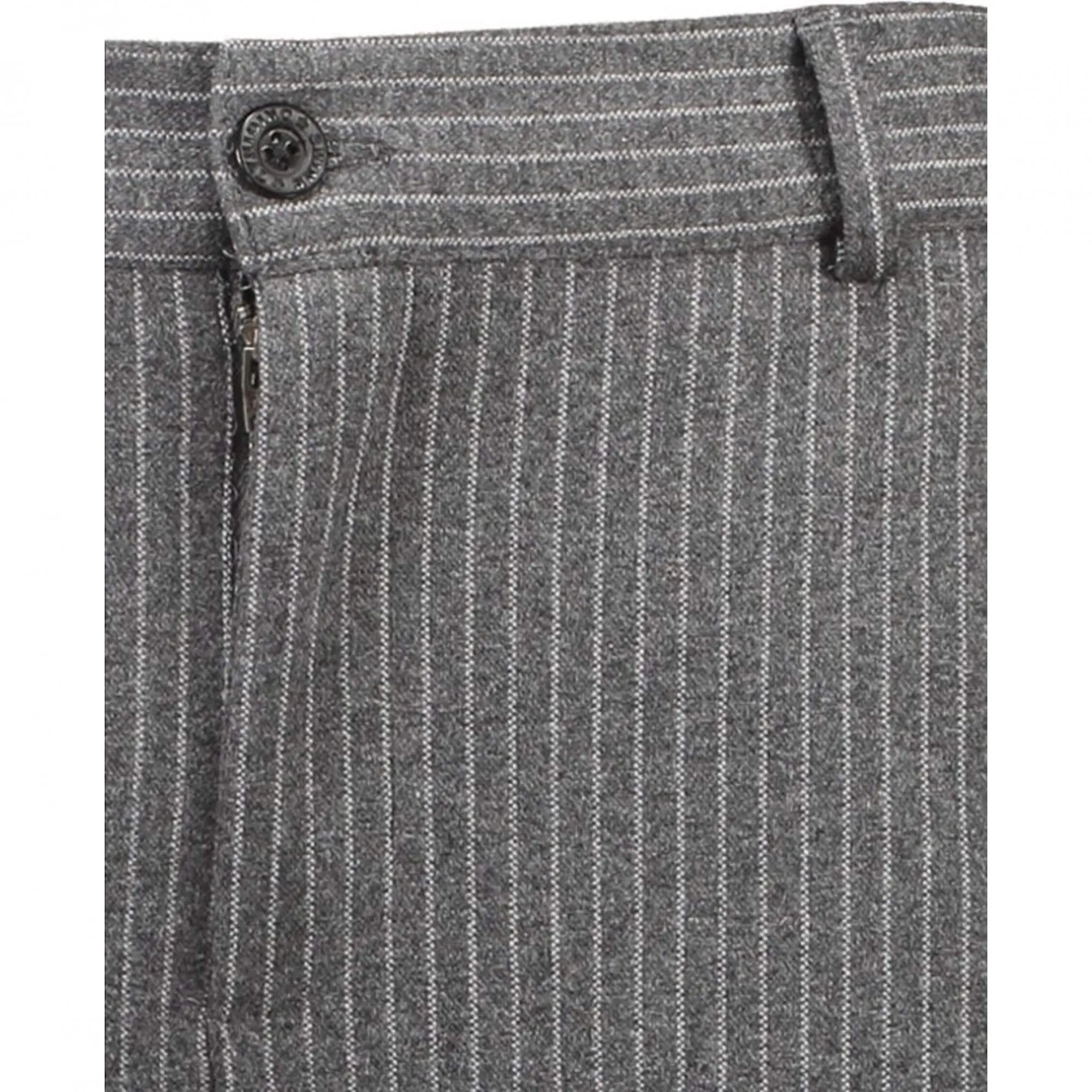 Shine Original Jaden Cropped Fitchino Pants W. Elastic Waist Dk. Grey Mix