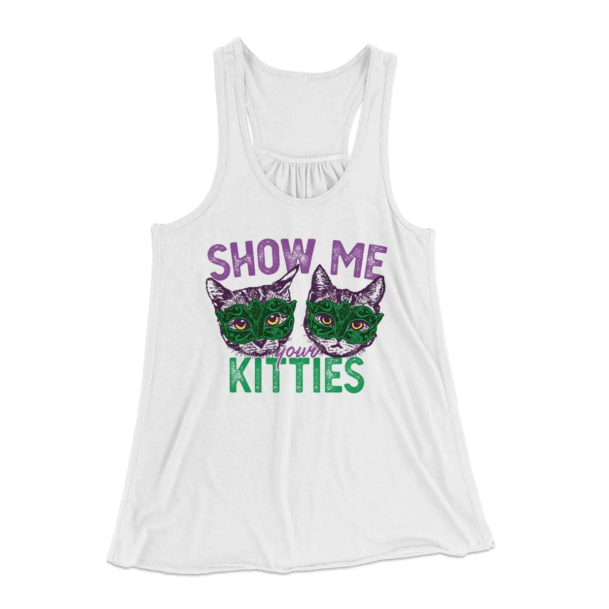Show Me Your Kitties Women's Flowey Tank Top